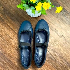 Tory Burch, royal blue ladies shoes